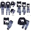 Familjsmatchande kläder Julpyjamas Set Kids Boys Mom Girl T-shirt Pants Nightwear Xmas Nyår PJS LJ201111 Drop Delivery Baby DHZSA