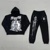 Women's Tracksuits HELLSTAR Y2K Suit Men Hoodie Sweatpants Two Piece Set Hip Hop Graphic Print Pullover Sweatshirt Casual Pants Sportswear Clothes 231201