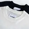 Brouillard nouveau lettre minimaliste coupe ample hommes et femmes Couple décontracté à manches longues col rond T-Shirt automne à la mode Ins