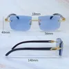 Óculos de sol com lentes fotocromáticas Iced Out Carter Luxo Strass Mudança de Cor Diamante Corte 4 Temporada Óculos Duas Cores Óculos de Sol Preto Chifre de Búfalo Óculos de Sol