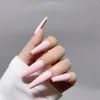 Faux ongles 1/2pcs manucure patch nail art autocollant adhésif amélioration bande imperméable complète