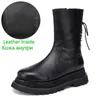 Botas 2023 Inverno Double Sole de couro masculino Black Shoe 12#20/10d50