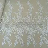 Tissu et couture à la mode en dentelle de mariée, robe découpée au laser ivoire, largeur 130cm, vente au mètre 231201