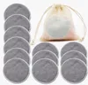 Återanvändbar bambu makeup remover kuddar tvättbara rundar rengöring ansiktsbomull make up removal pads tool4930849