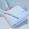 Couvertures Couverture de bébé Chaud Double Couche Swaddle Wrap Né Thermique Doux Épaissir Polaire Poussette Couverture Sleepsack