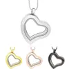 Heart magnetic glass floating charm locket Zinc Alloy chains included for LSFL04263k