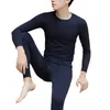 Sous-Vêtements Thermiques pour Hommes Hommes Hiver Long Johns Top Bottom Set Pantalon Ultra Doux Et Confortable Col Rond Plusieurs Couleurs Tailles L-3XL