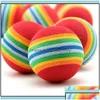 Giocattoli per cani Mastica Diametro Giocattolo per animali domestici 35 mm Interessante e gatto Super carino Arcobaleno Palla Cartoon Peluche 186 S2 Consegna a goccia Giardino di casa Su Dhjoa