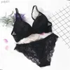 Soutien-gorge Ensembles lingerie porno push up soutien-gorge ensemble intimes dentelle haut et culotte sous-vêtements en dentelle ensemble 3/4 tasse sous-vêtements ensemble womenl231202