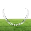 Chains Offre spéciale 925 Collier en argent sterling pour hommes classiques chaîne 12 mm 1830 pouces fines marques bijoux de bijoux de bijoux mariage9107531