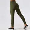 Pantalon actif Yoga Lycra Sport Gym Leggings Femmes Vêtements 2023 Pilates Vêtements Vêtements d'entraînement Dames Legging Push Up Fitness Vert