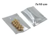 200 Pieces 7x10 cm Open Top Aluminum Foil Front Clear Heat Sealing Vacuum Packing Bag for Snack Dried Nuts Mylar Foil Heat Seal Va8538231