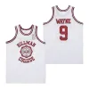 Moive Basketball 9 Dwayne Wayne Jerseys TV Series A Different World Hillman College White Red Black All Ed University Pullover Retro F