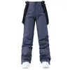 Skidåkning Bib Pants Men Snow Bibbs Skid Vattentät vindtätisolerad snowboard vinterkvinnor 231202