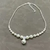 Pendant Necklaces Gradient Size Pearl Necklace Women Jewelry