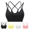 Shapers pour femmes Yoga Exercice Fitness Soutien-gorge de sport sans trace Confortable sans anneau en acier Sous-vêtements Sexy Mince Bandoulière Retour Top Mujer