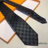 Bow Ties męscy luksus krawat damier pikowane krawat