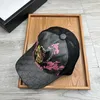 Designerskie czapki baseballowe czapki czapki dla mężczyzn kobiety dopasowane czapki klasyczny styl luksusowy węża tygrys pszczoła kota płótno z czapkami słonecznymi regulowane #10