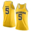 Nikivip Michigan Woerines College Jaaron Simmons Jalen Rose # 5 Jaron Faulds # 44 Баскетбольные майки мужские Ed Custom Любое числовое имя