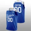 Le collège porte un maillot de basket-ball personnalisé des Wildcats du Kentucky 2022-23 Oscar Tshiebwe CJ Fredrick Sahvir Wheeler Daimion Collins Cason