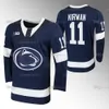 Penn State Nittany Lions 2023-24 Maillot de hockey universitaire Xander Lamppa Ryan Kirwan Danny Dzhaniyev Jarod Crespo Jacques Bouquot Reese Laubach Noah Grannan Maillots