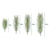 Flores decorativas 10pcs Christmas Pines ramifica as agulhas de plantas artificiais para acessórios de grinaldas DIY Noel Plant Garden Decor