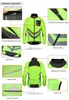 Cycling Jackets WOSAWE Cycling Rain Jacket High Visibility MultiFunction Jersey Road Bike Bicycle Windproof Quick Dry Rain Coat Windbreaker 231201