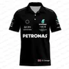 T-shirts pour hommes 2023/2024 Nouveau F1 Formula One Racing Team Polos Fan Polo d'été Sweat-shirt Lewis 44 George 63 Driver Of3u