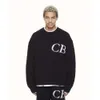 brand Men's Sweaters CB Latter Knit Jacquard Cole Sweater Men Women Quality Loose Sweatshirts luxury wholesale popular soft designer