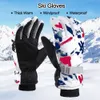 Ski Gloves Children Adult Winter Snow Warm Gloves Boy Girls Ski Snowboard Windproof Waterproof Thicken Keep Warm Winter Must 231202