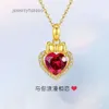 Collier trèfle van 999 collier trèfle coloré femmes amour rouge plaqué 24k pendentif cadeaux de luxe pour copines