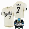 NCAA College Baseball WS Vanderbilt Commodores Jersey Austin Martin Dansby Swanson Tim Corbin Jack Leiter 6 Tate Kolwyck 8 Isaiah Thomas