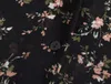 Chemisier ample à petites fleurs pour femme, chemise à col en v, manches longues, simple boutonnage, haut Hepburn Vintage Y2K, printemps automne