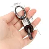 Bag Parts Accessories Horseshoe Buckle Keychain Metal Big Head with Pattern Woven Leather Rope Keyring Car Pendant Ornaments Gift 231202
