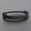 Charm Bracelets 12 Colors Minimalist Rope Men Women Handmade Adjustable Black Bracelet Couple Braclet Friend Gift