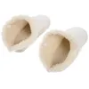 First Walkers Detachable Girl Child Plush Slippers Kids Fur Lined Clogs Cotton Winter Shoe Inserts