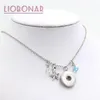 Nouveauté océan entier collier à pression plage étoile de mer pendentifs collier adapté sur 18mm bouton pression Bijoux bricolage Bijoux collier Colli273T