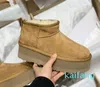 5 cm hoge Dames Winter Ultra Mini Boot Designer Australisch Platform winddicht Leer Warm Enkelbont Booties Luxe Schoenen