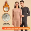 Men's Thermal Underwear Men Women Ultra Soft Comfortable Keep Warm Top & Long Johns With Fleece Lined Base Layer