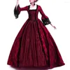 Casual Dresses Women's Steampunk Vintage Lace Patchwork Large Bell Sleeve Medieval Gown Plus Size Gothic Elegant Square Neck Dress