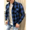 Camicie casual da uomo TPJB Plaid a maniche lunghe per abiti firmati di lusso sociali da uomo Camicia di moda classica uomo hawaiana alla moda elegante