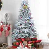 Encrypted PE plush Christmas tree high-end white snowflake Christmas tree hotel mall decoration snow tree cedar