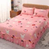 Bed Skirt High-Quality Set With Pillowcases! Anti-Slip Perfect Mattress Protector Limited Stock Sale Bedspread King Size