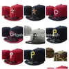 Cappellini da baseball Uomo Donna Cappelli aderenti all'ingrosso Baseball Sport Team Snapback Hat All Football Pom Poms Berretto invernale lavorato a maglia Sport regolabile Dhs3M