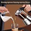 Coffee Pots 2 Persons Double Pot Glass Italian Machine Moka High Pressure ction Espresso Kettle Coffeeware Home 231201