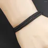 Bedelarmbanden 12 kleuren minimalistisch touw mannen vrouwen handgemaakt verstelbaar zwart armband paar braclet vriend cadeau