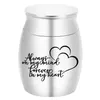 Cremation Pendant Urns For Pet Human Stainless Steel Small Container Jar Funeral Casket Pets Memoria Urne Keepsake Urn For Ashes266b