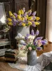 Kwiaty dekoracyjne Wysokiej jakości Hiacynt Symulacja Wstążka poliestrowa do układu witryny ślubnej i dekoracja domu w układzie