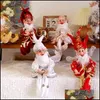 Christmas Decorations Abxmas Elf Doll Toy Pendant Ornaments Decor Hanging Standing Decoration Navidad Year Gifts 220120 Drop Deliver Ot1Xi