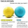 Outros itens de massagem Bola de fáscia Conjunto de bola de massagem de lacrosse - Rolo de massagem muscular - Bolas de tecido profundo - Bola de massagem dura e macia com mini bola 231201